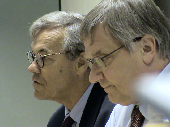 Jean-François Caillard et Paul Frimat en 2008 dans les locaux de l'ISTNF